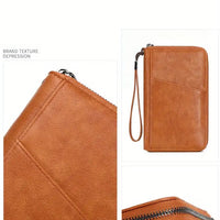 Faux Leather RFID Blocking Passport Wallet