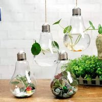 Decor Hanging Bulb Shape Glass Vase