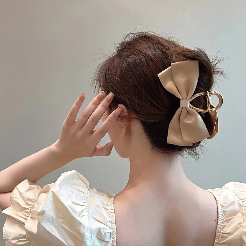 Women's Elegant Butterfly Hair Claw Clip with Bow