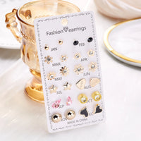 Little Love Stud Earrings – 12 Pairs