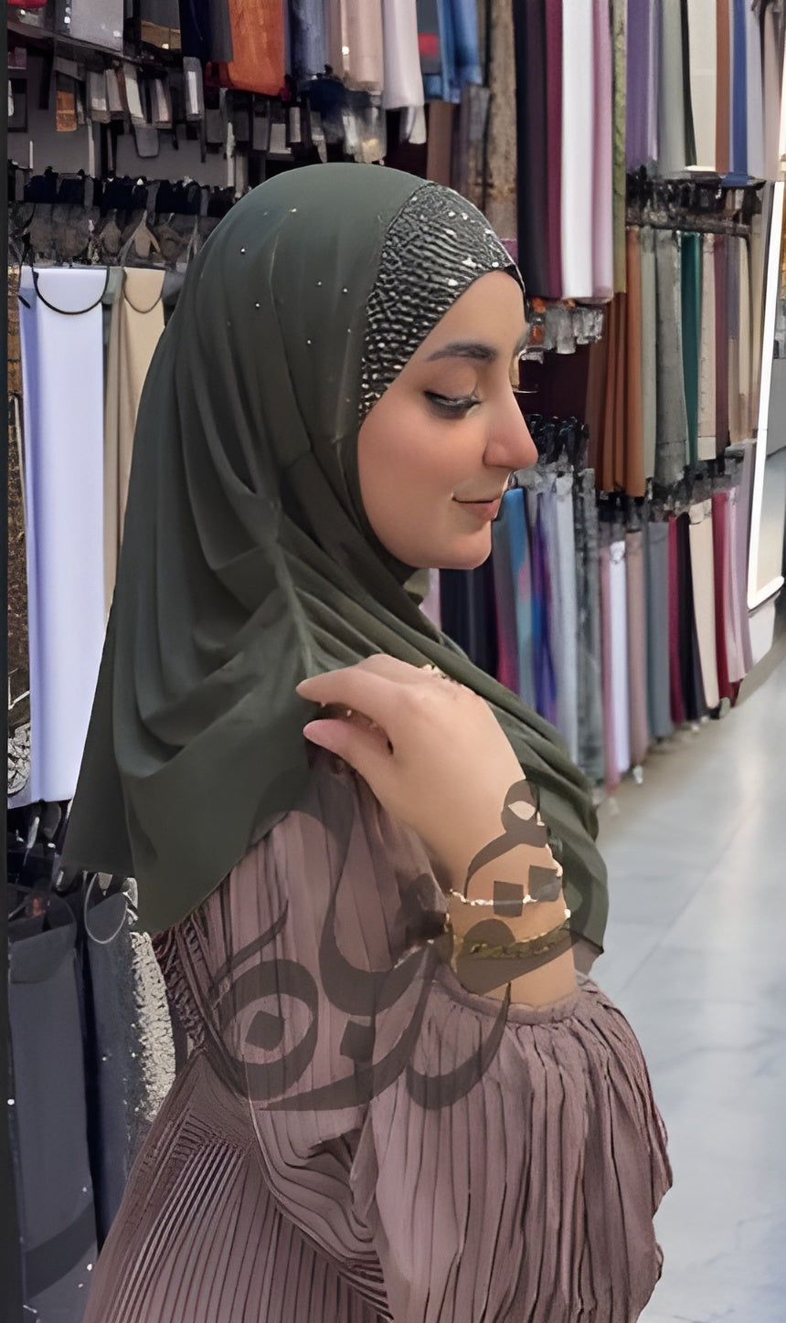 Crystal Shine Lycra Hijab