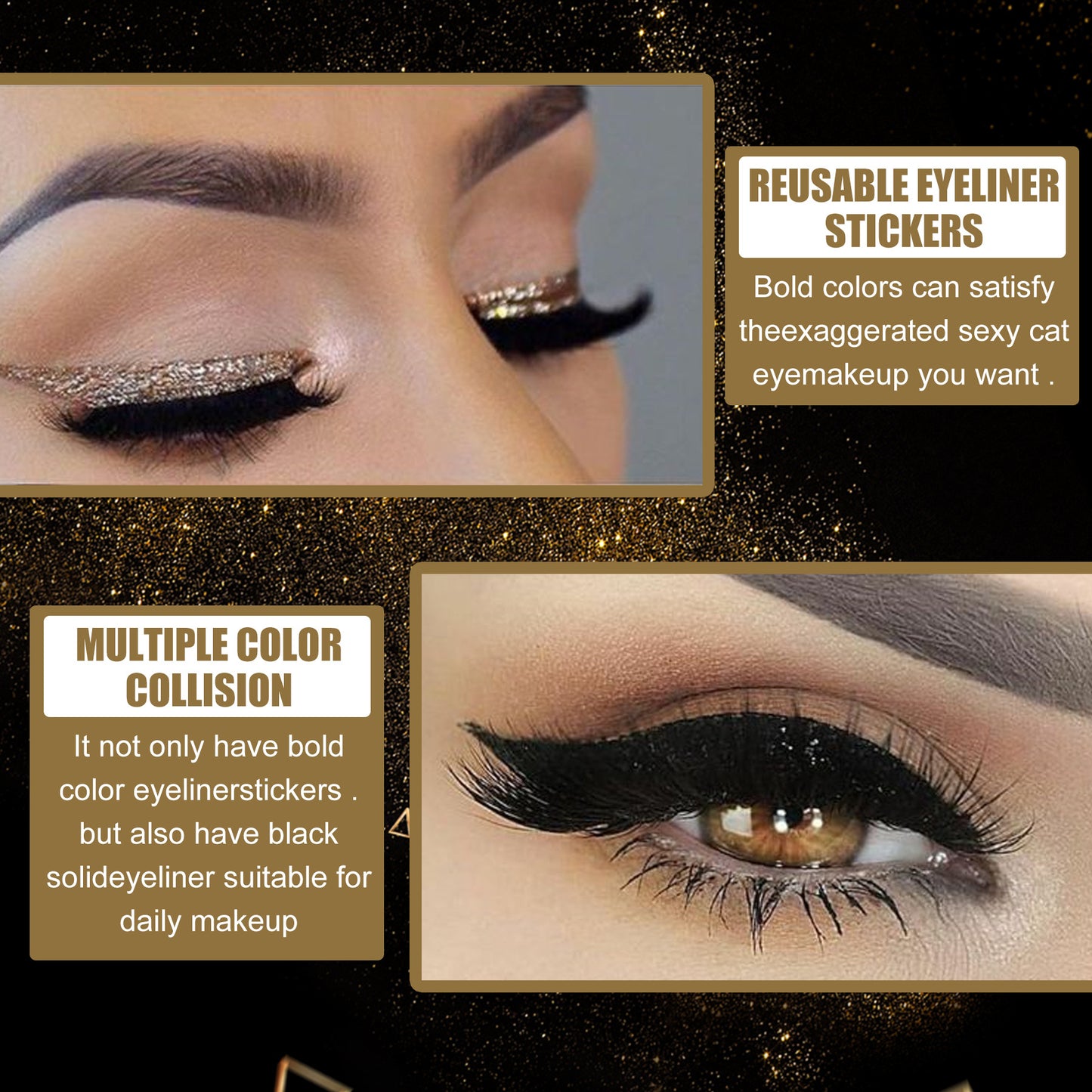 Glitter Eyeliner Sticker Patches