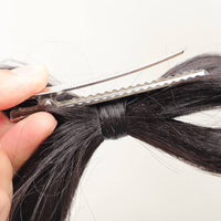 Chic Ribbon Hair Tie Clip – Elegant Hairpin Accessory