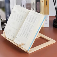 Portable Wood Bookends Stand