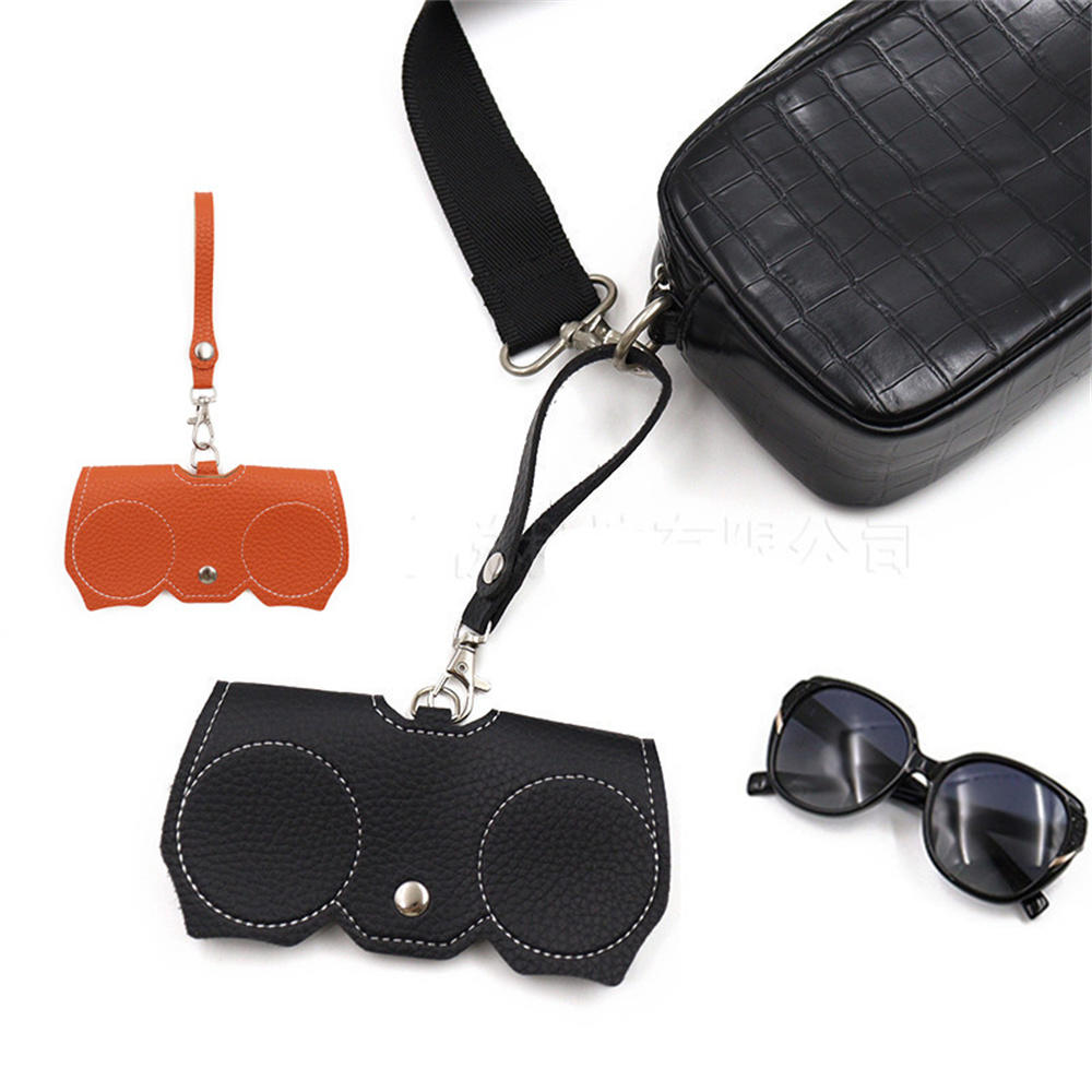 Embossed Pure Leather Glasses Cover