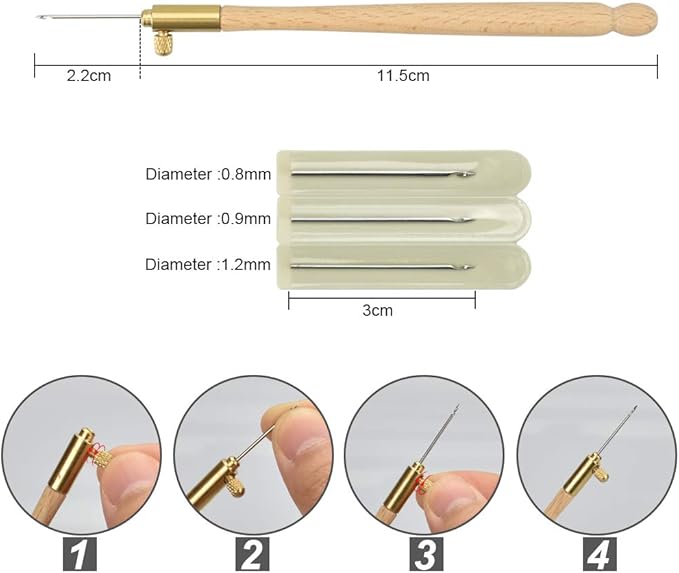 Hand Embroidery Hook For Beading & Stitching