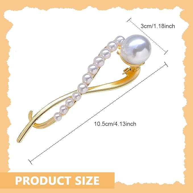 Pearl Twist Clasp Hair Clip