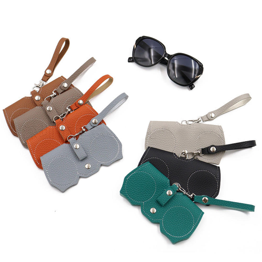 Embossed Pure Leather Glasses Cover