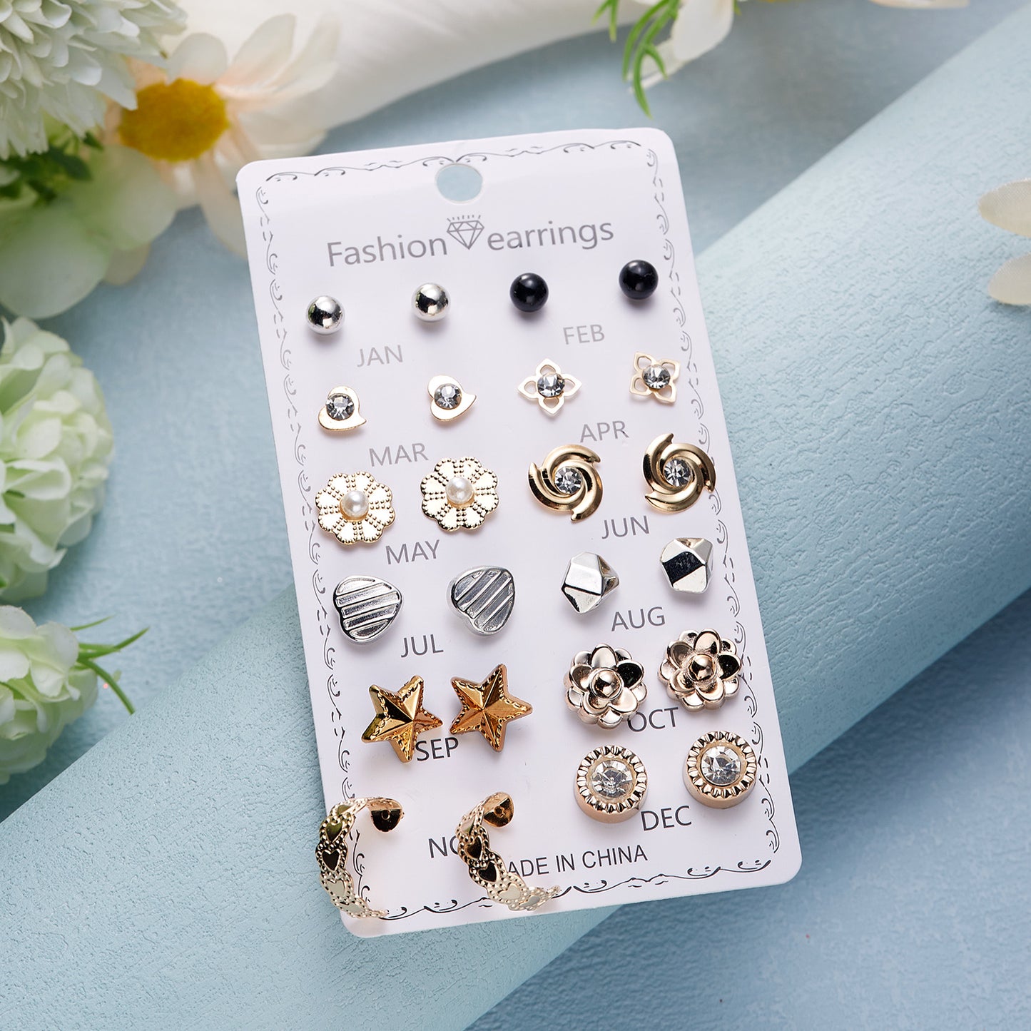 Love Stud Earrings