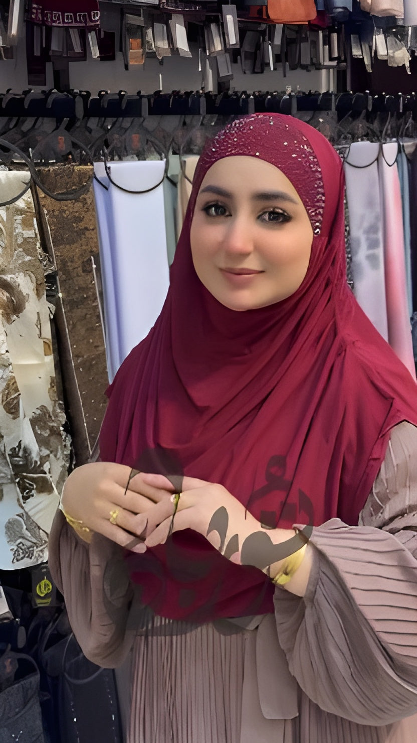 Crystal Shine Lycra Hijab