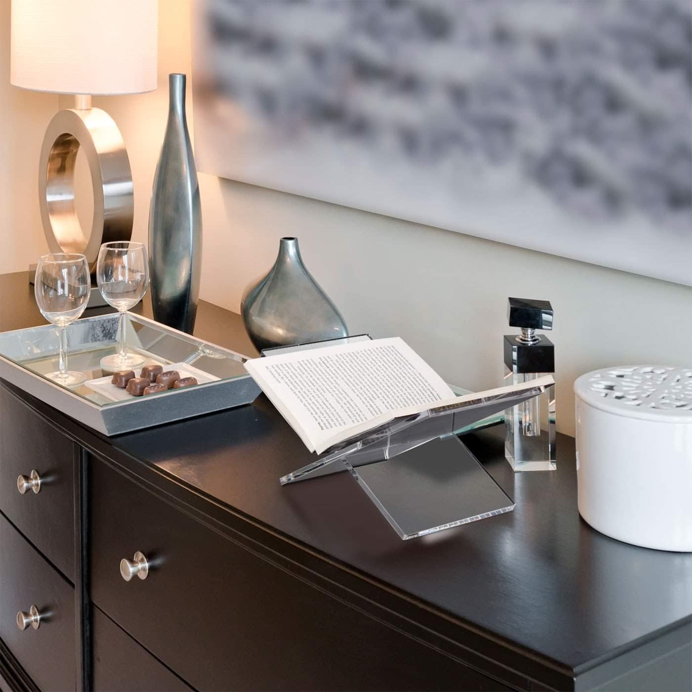 Multifunctional Acrylic Book Display Stand – X Shape