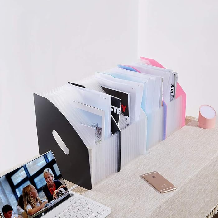Desk Organizer Expanding File Folder Bookends Organ