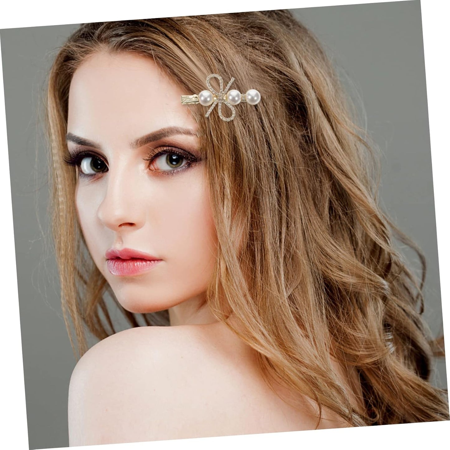 Elegant Ribbon Pearl Hairclip