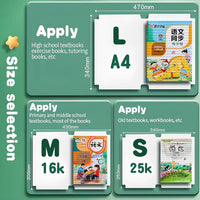 Transparent Paper Sticker Book Cover Film