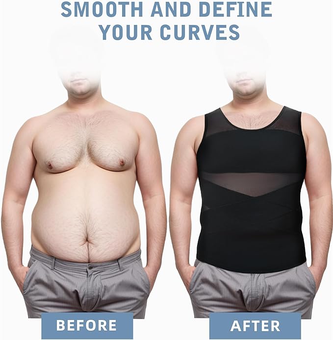 Menโs Compression Shirt Body Shaper