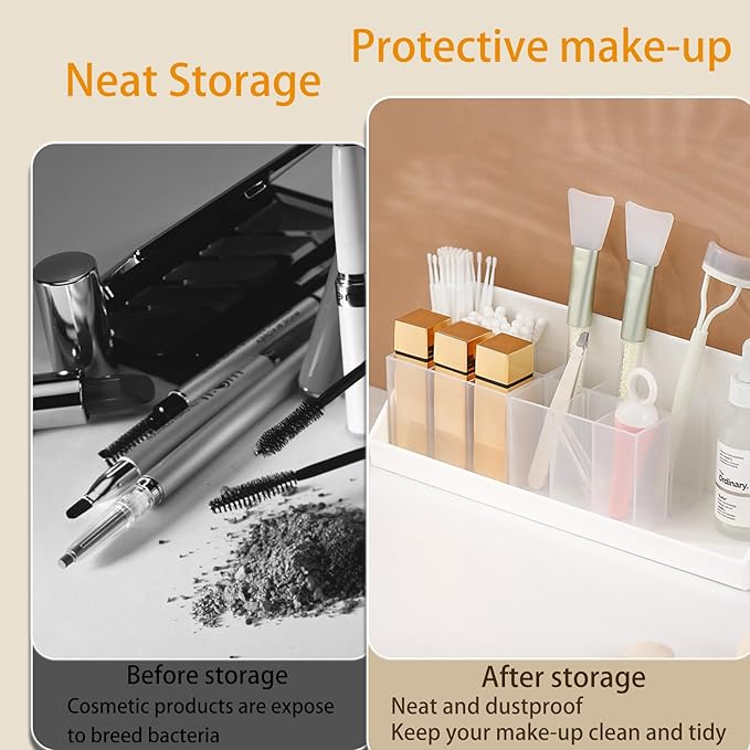 Punch-Free Wall Mounted 3-Grids Storage Box (Pack of 3)