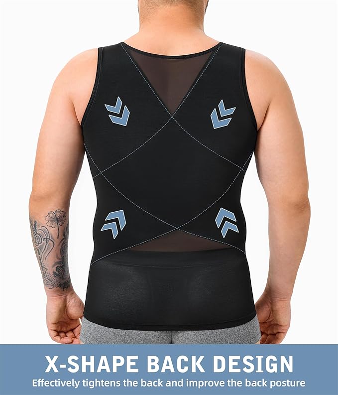 Menโs Compression Shirt Body Shaper