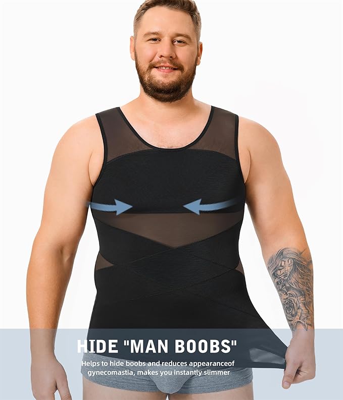 Menโs Compression Shirt Body Shaper