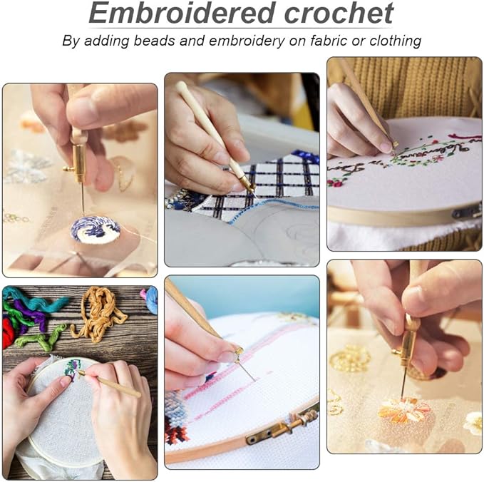 Hand Embroidery Hook For Beading & Stitching