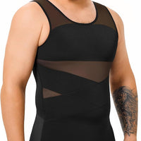 Menโs Compression Shirt Body Shaper