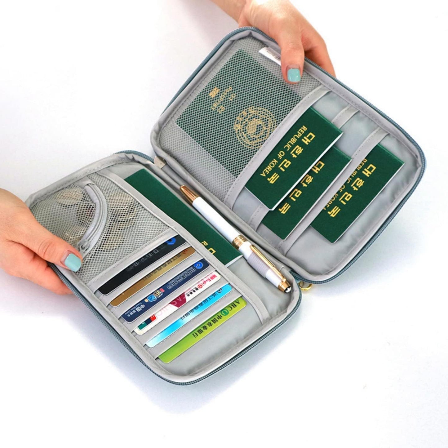 Multi-Functional Travel Passport Wallet & Document Holder