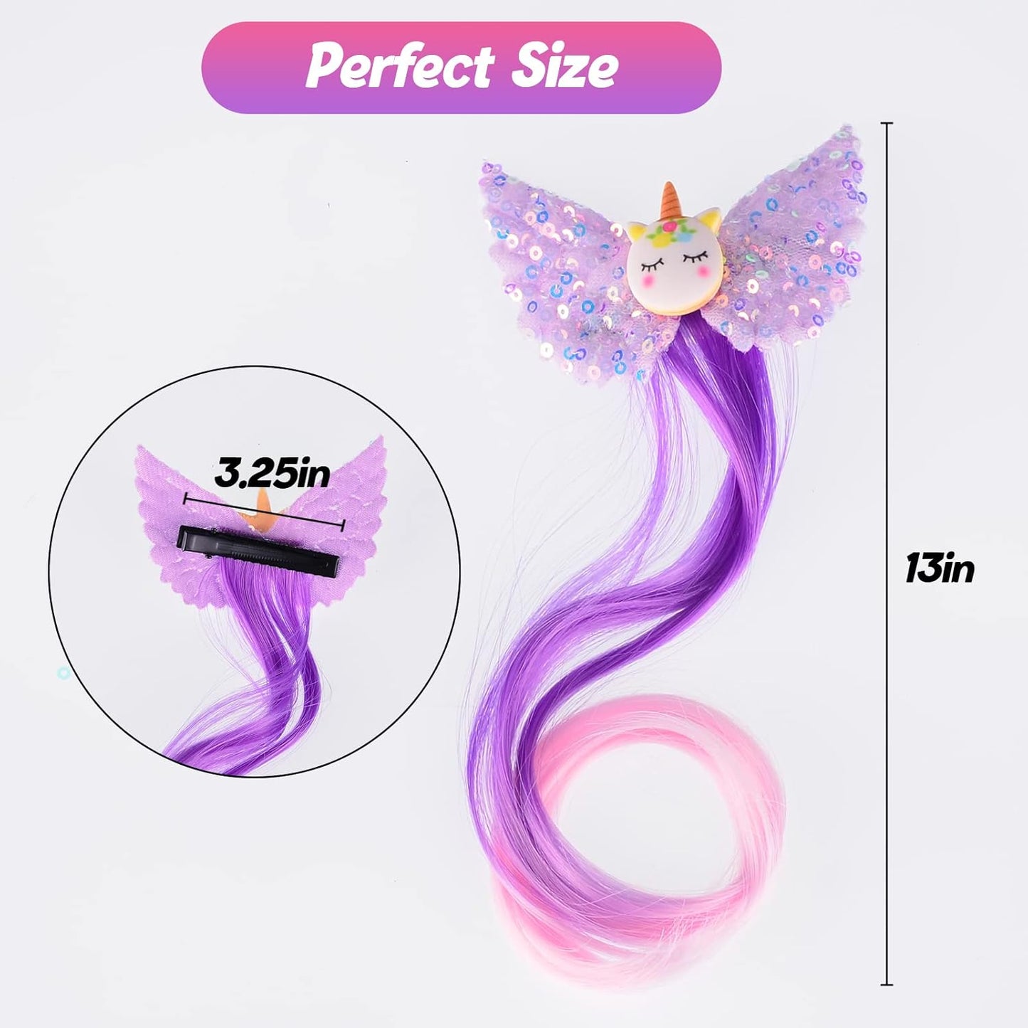 Little World Curly Hair Clips for Girls ( Pair)