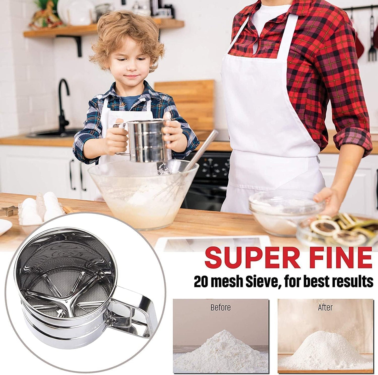 Stainless Steel Handheld Flour Sifter