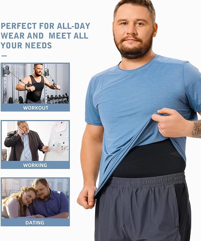 Menโs Compression Shirt Body Shaper