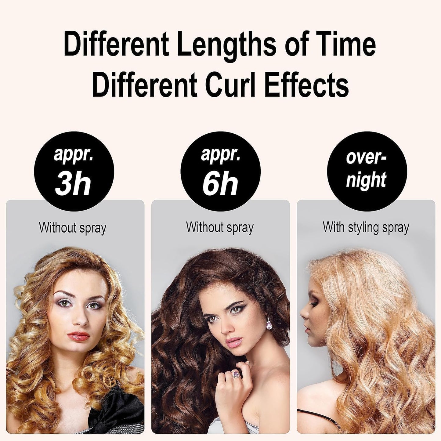 Heatless Curls Rolling Overnight Hair Curlers