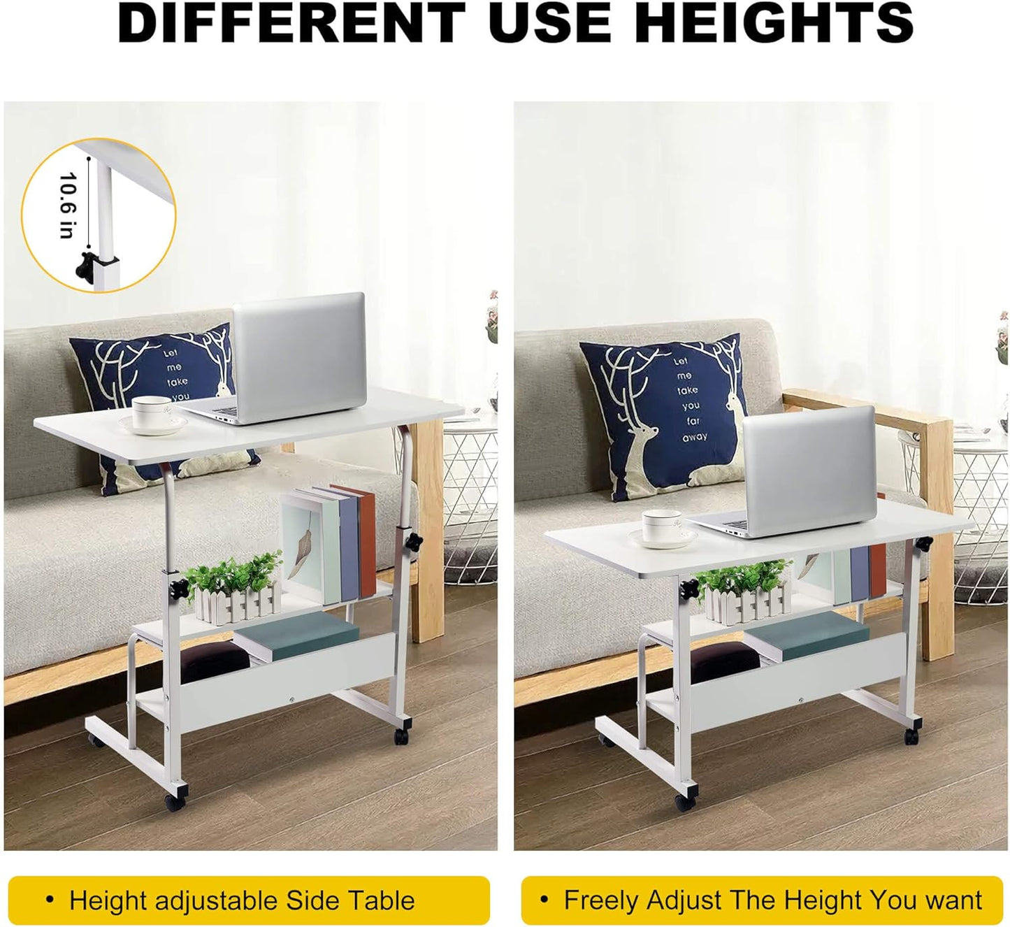 2-in-1 Home Office Laptop & Work Study Desk