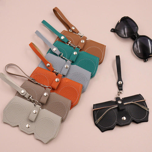 Embossed Pure Leather Glasses Cover