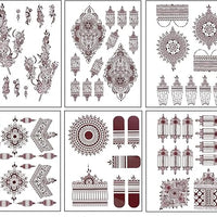 Mehndi Waterproof Sticker