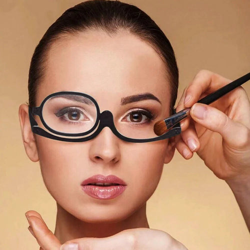 Flip-Down Makeup Reading Glasses