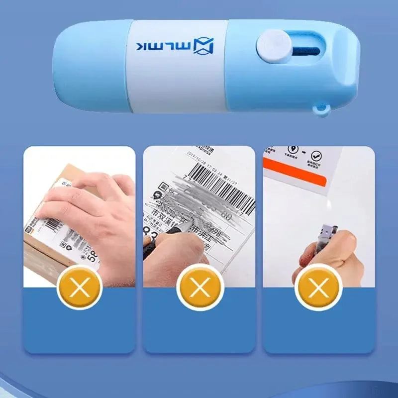 2-in-1 Thermal Paper Repair Fluid with Opening Knife