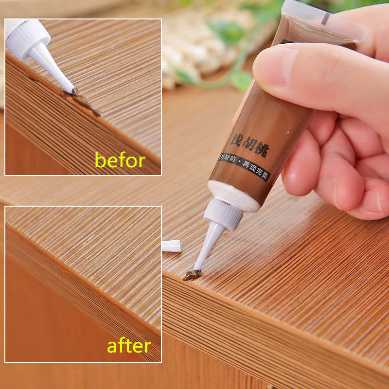 Wood Furniture Stain Repair Paste & Crack Filler