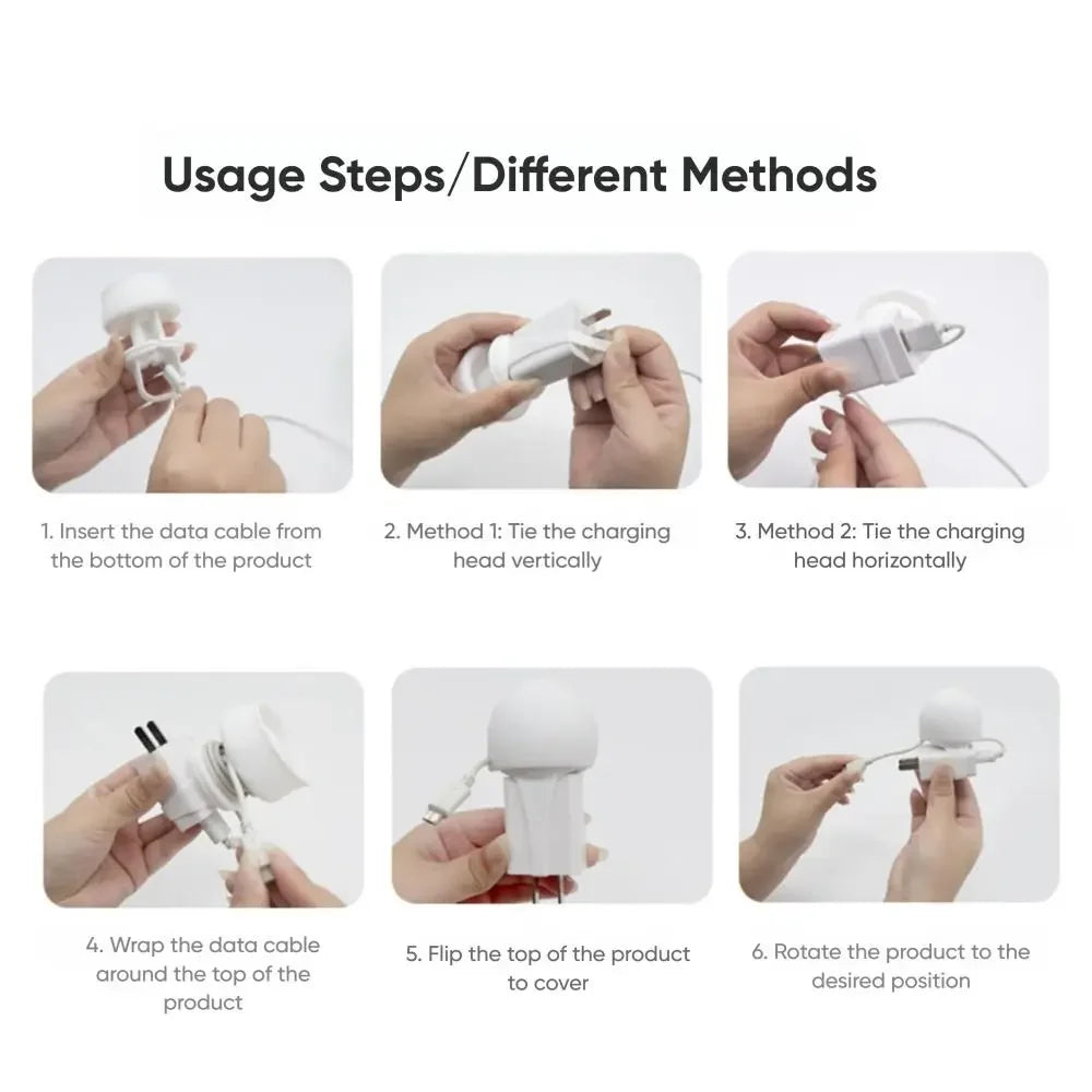 Cartoon Portable Data Cable Winder