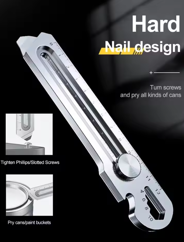 6-in-1 Stainless Steel Utility Knife Multi-Function Tool