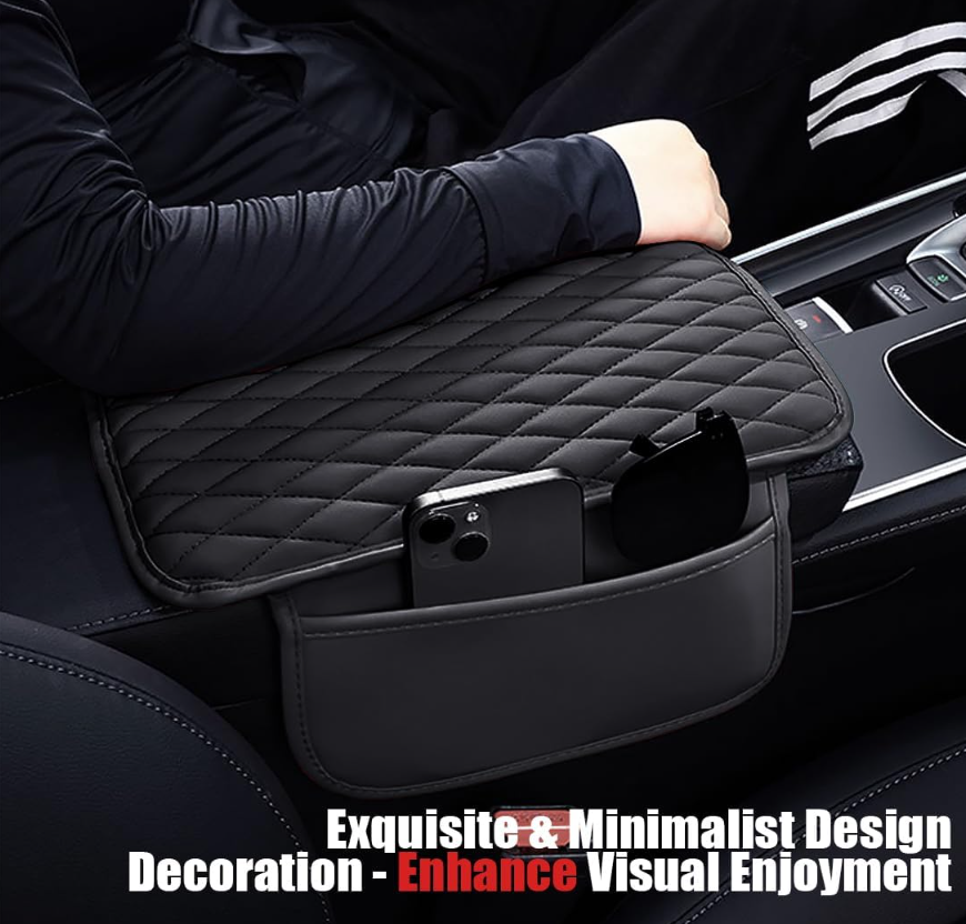 Leather Car Armrest Cover