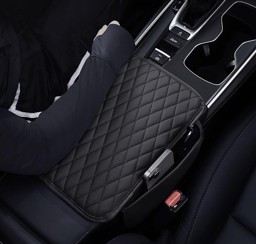 Leather Car Armrest Cover