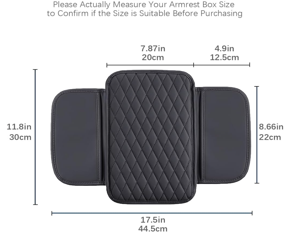 Leather Car Armrest Cover