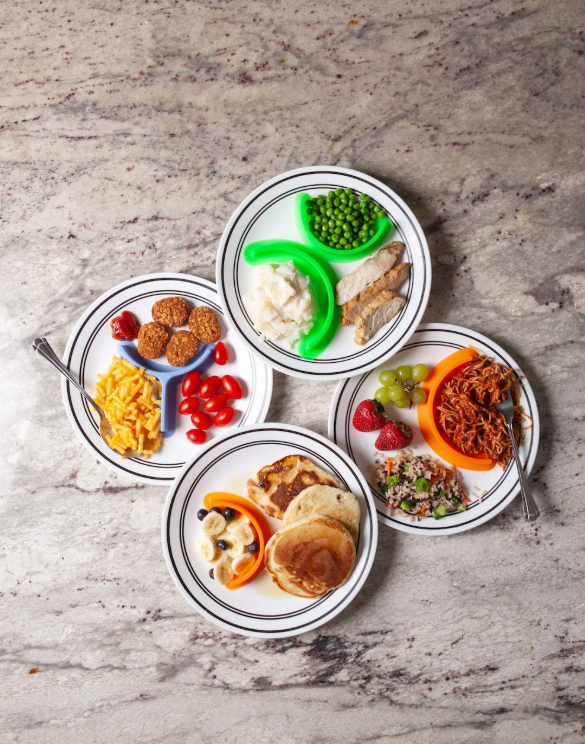 Plate Divider Food Separator Cubby(Pack of 4)