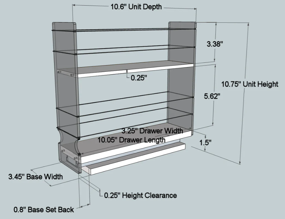 Spice Rack Drawer
