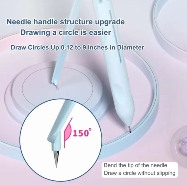 Compass Pencil with Scale School Drawing Set