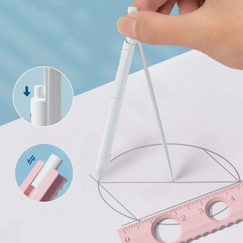 Compass Pencil with Scale School Drawing Set