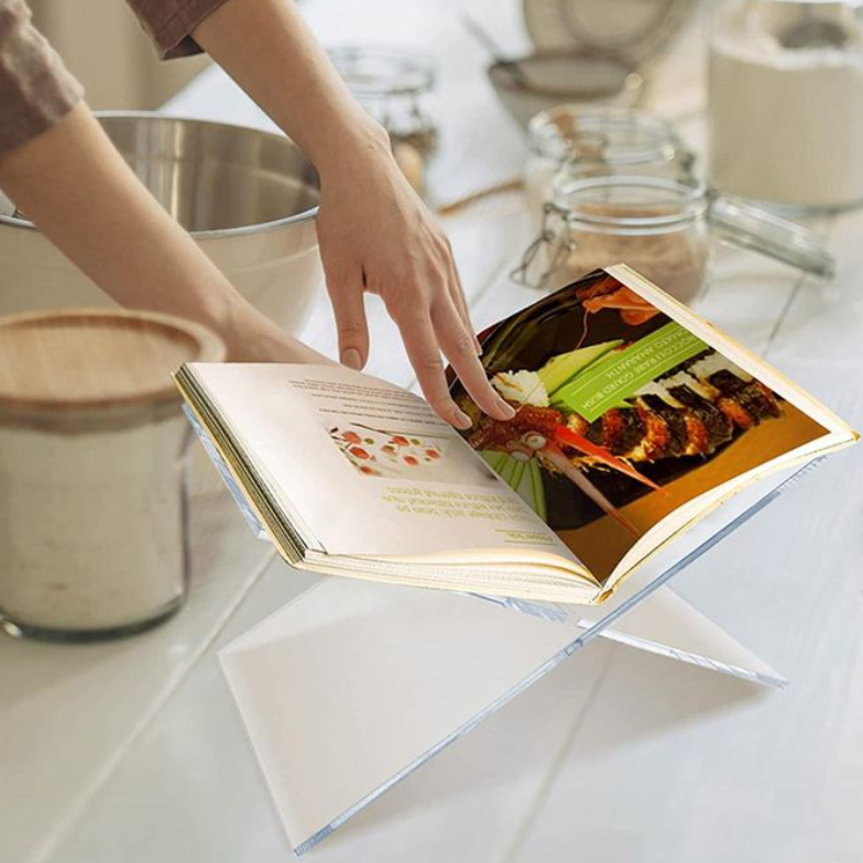 Multifunctional Acrylic Book Display Stand – X Shape