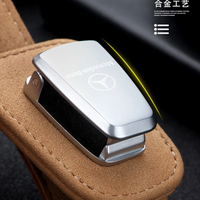 Multifunctional Leather Glasses Clip Case