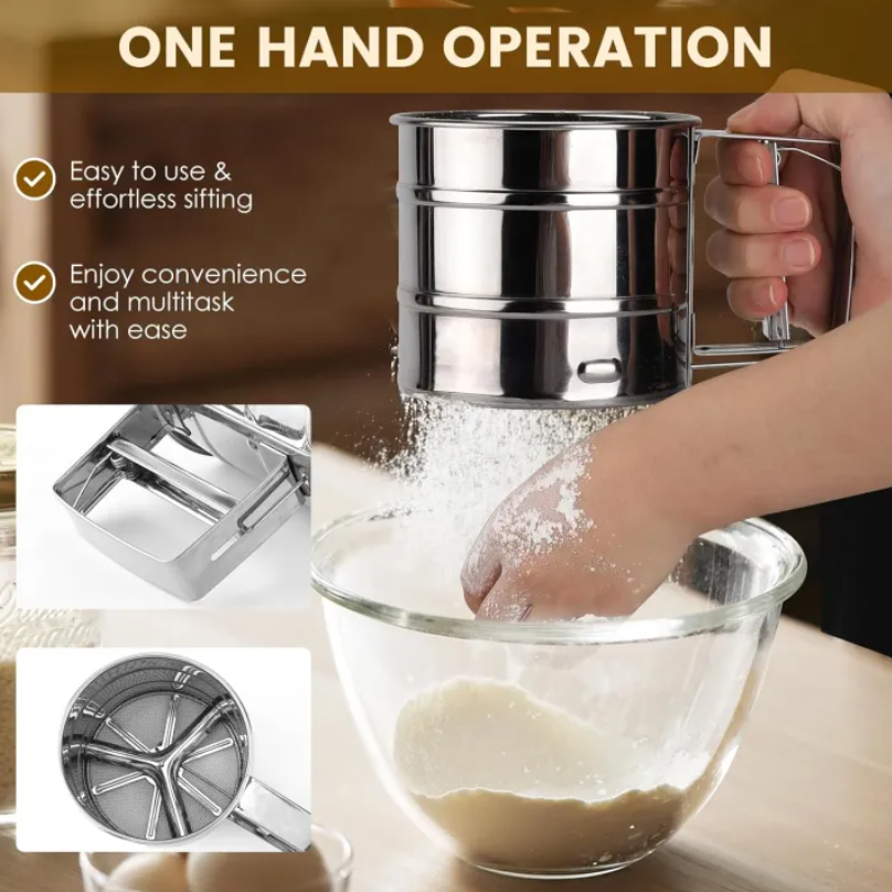 Stainless Steel Handheld Flour Sifter