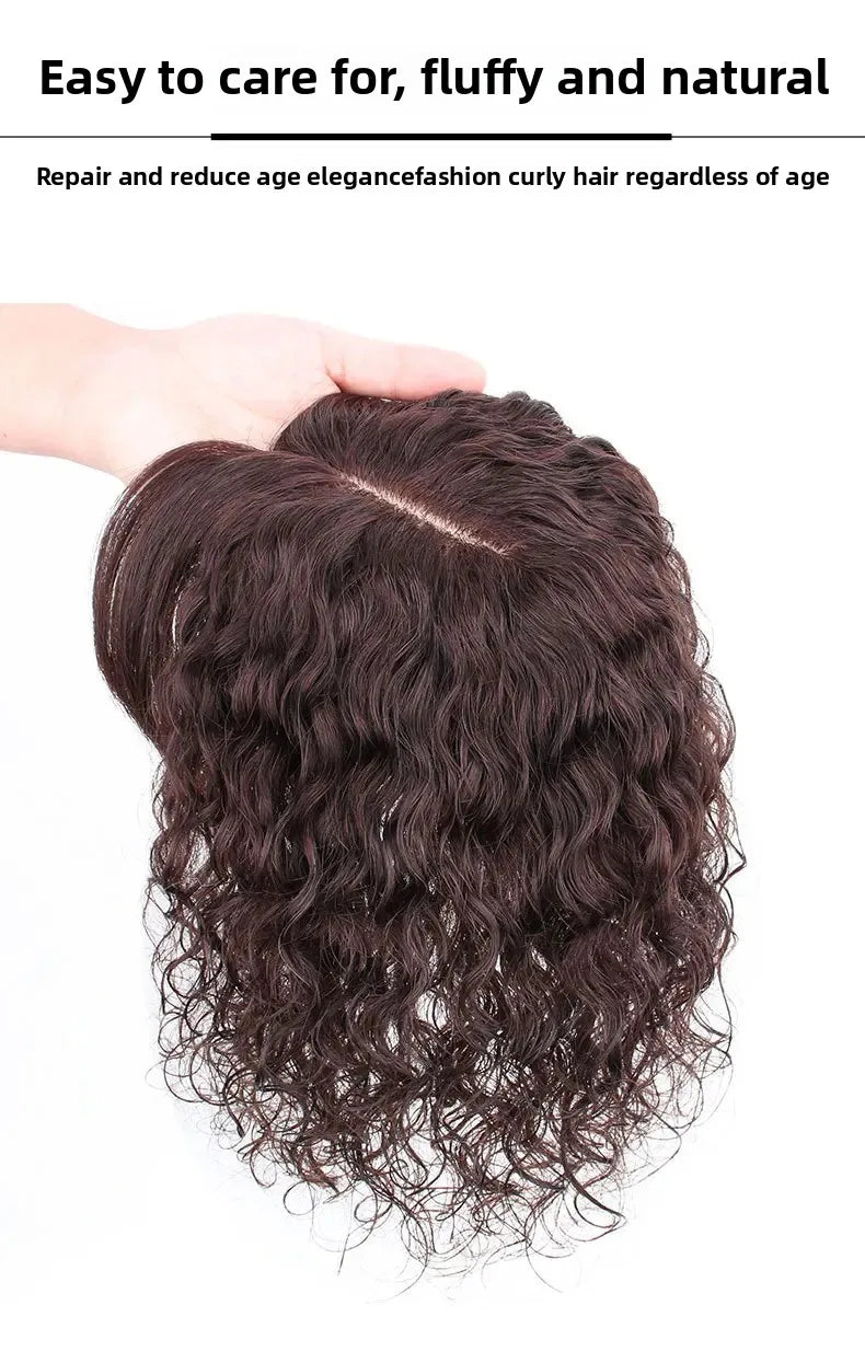 Curly Massive Smooth Hair Extension On Top