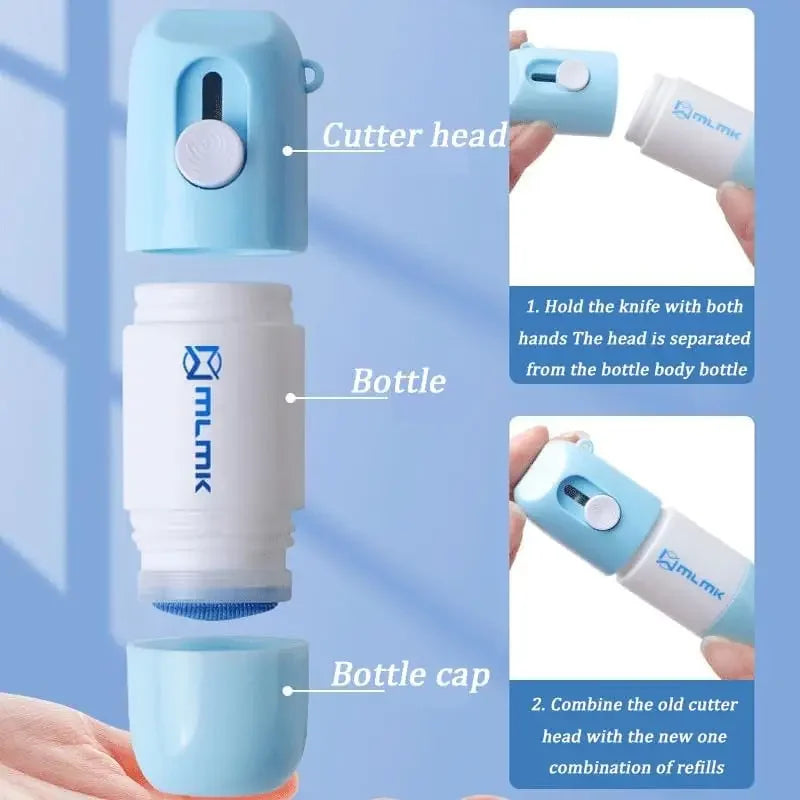2-in-1 Thermal Paper Repair Fluid with Opening Knife