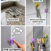 3-In-1 Rotatable Butterfly Wall Hook